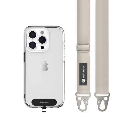 SwitchEasy EasyStrap with EasyStrap Card 25mm Zinc Alloy & Nylon Mobile Phone Lanyard Strap (Case not Included)