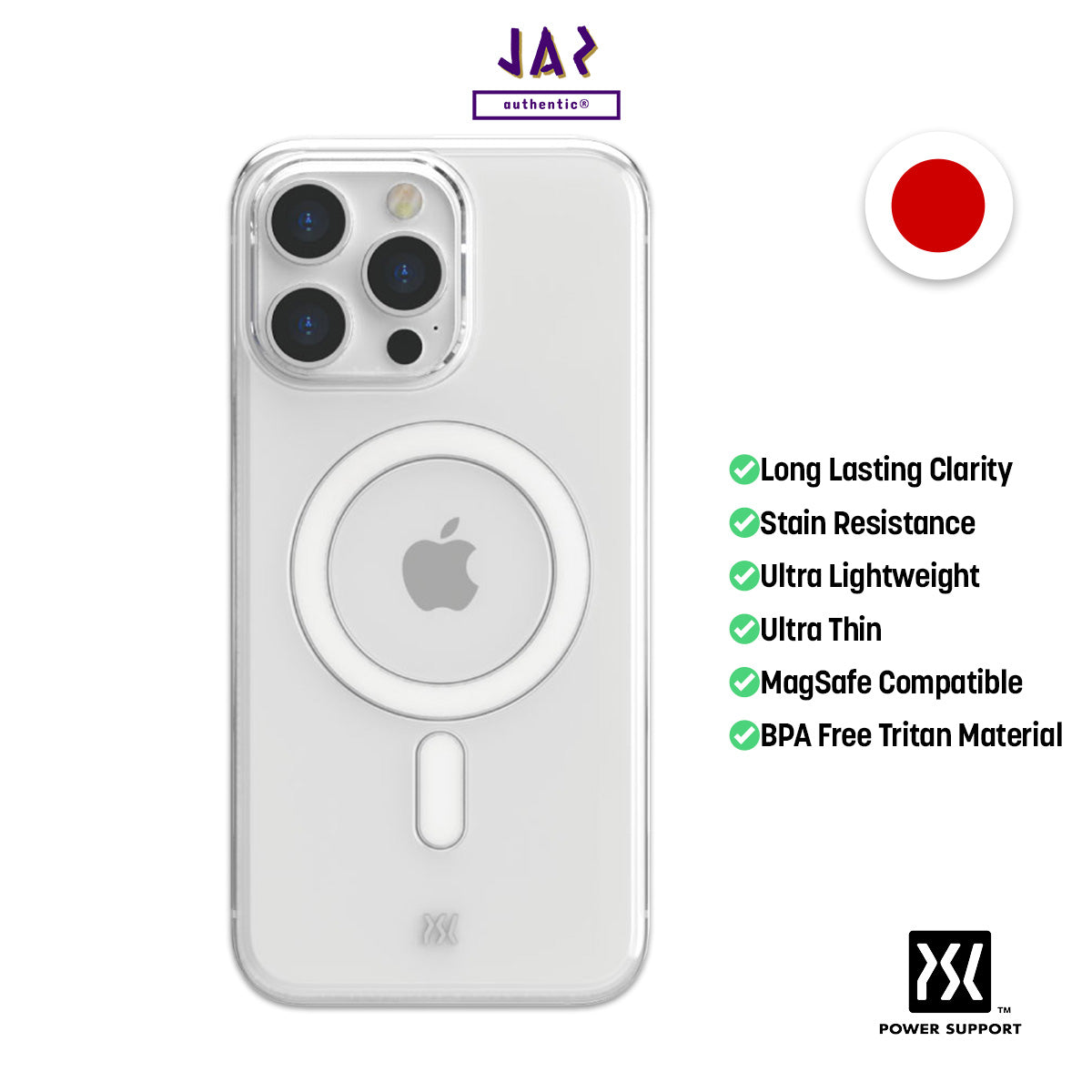 Power Support Air Jacket Mag Case with MagSafe for iPhone 15 Series (2023)