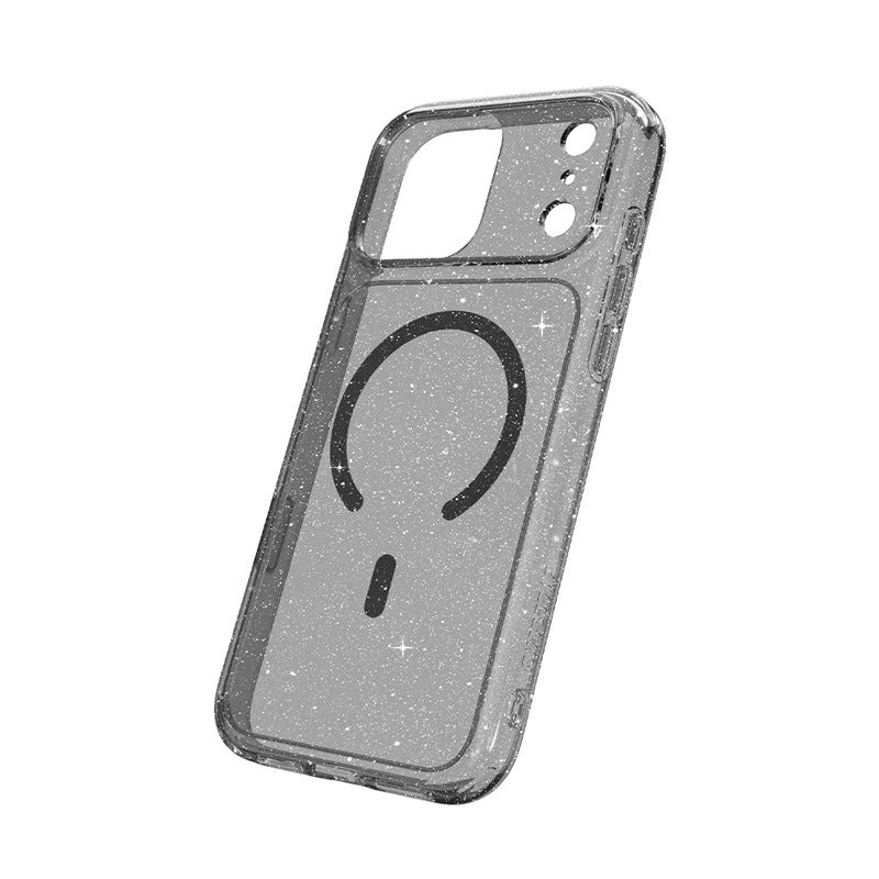 JTLEGEND Glitter Hybrid Cushion Mag Case with MagSafe for Apple iPhone 17 Series (2025) (with Camera Control Button)