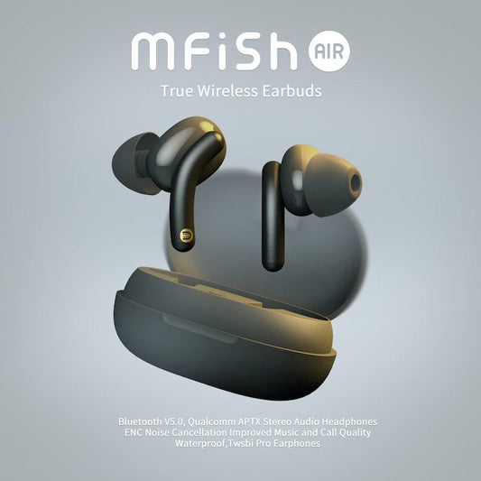 Mfish True Wireless Stereo Earbuds, Pink