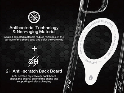 JTLEGEND Hybrid Cushion DX Pro MAG Pro MagSafe Case for iPhone 14 Pro Max 6.7" (2022), Navy Blue