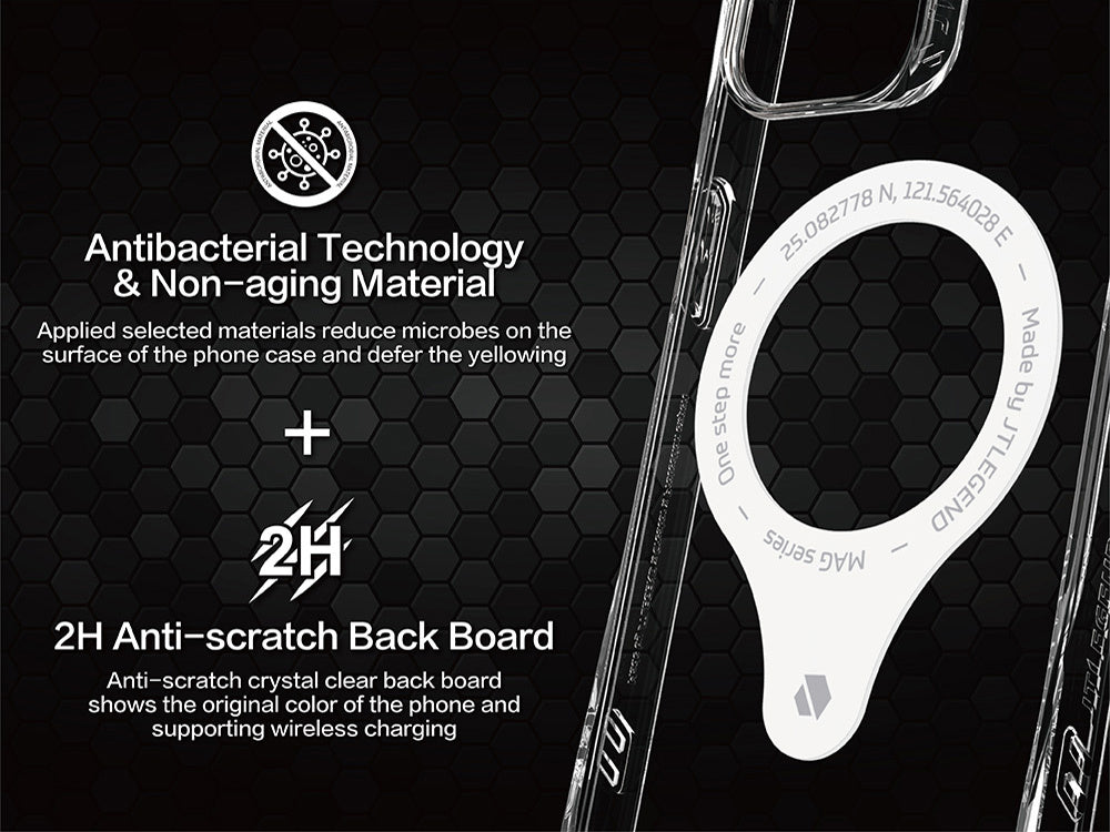 JTLEGEND Hybrid Cushion DX MAG MagSafe Case for iPhone 14 6.1" (2022), Purple