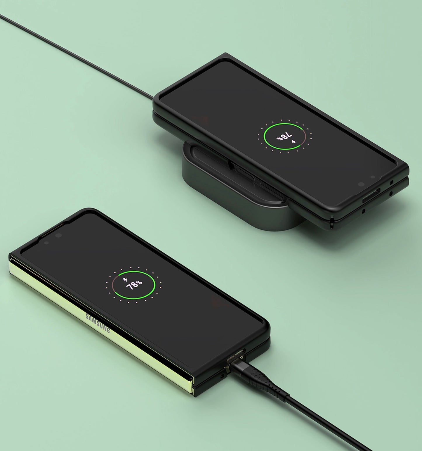 Mercury Goospery Fard Case for Samsung Galaxy Z Fold6 (2024)/ Z Fold7 (2025) - Black