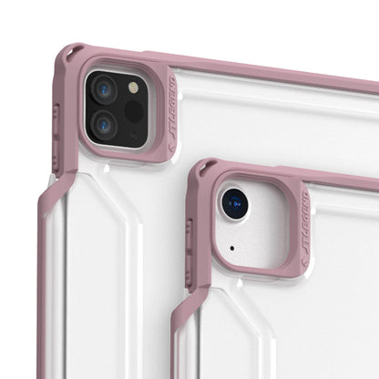 JTLEGEND Mighty Shockproof Case with Apple Pencil Holder for iPad Air 10.9" (2022/2020) & iPad Pro 11" (2018-2022), Misty Rose