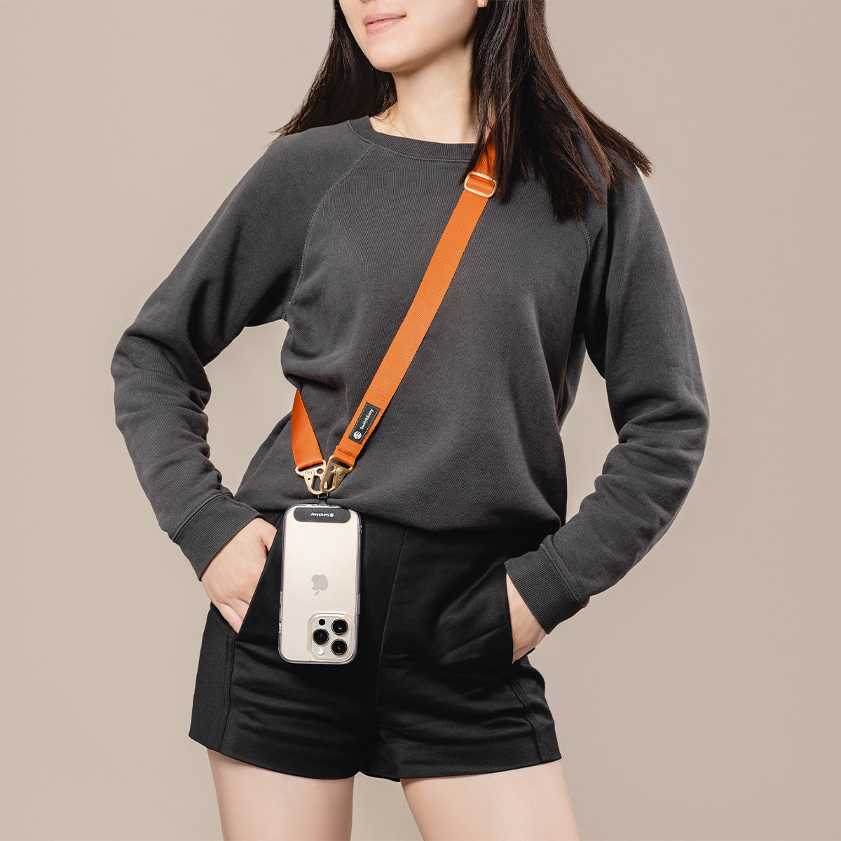 SwitchEasy EasyStrap with EasyStrap Card 25mm Zinc Alloy & Nylon Mobile Phone Lanyard Strap (Case not Included)