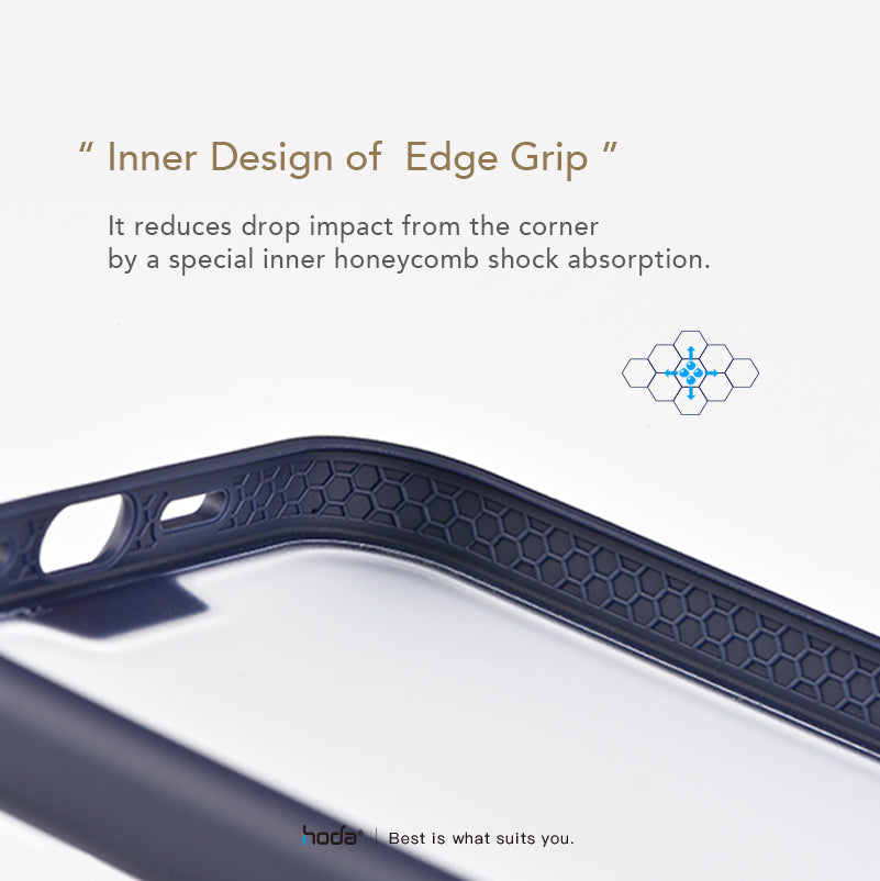 Hoda ROUGH Case for iPhone 14 Pro Max (Dark Blue)