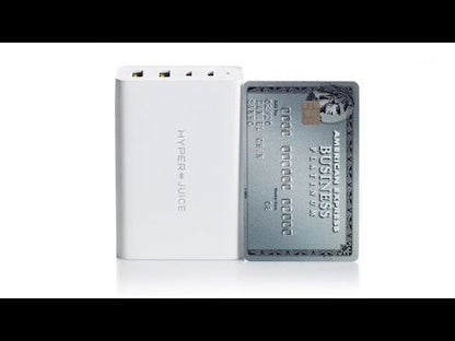 Hyper Juice 100W GaN USB-C Wall Charger, 4-Port (2 X USB-C + 2 X USB-A) Quick Charge 3.0 PD USB C