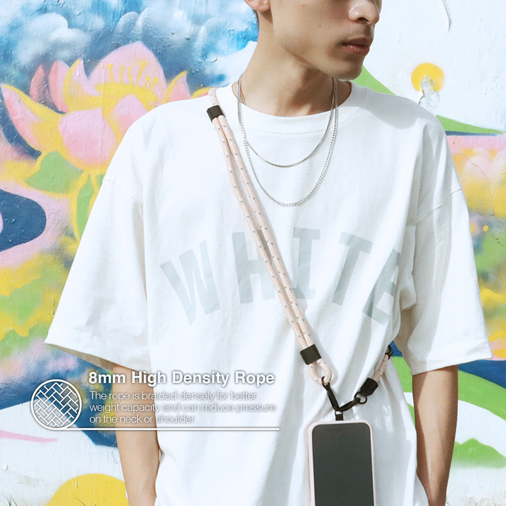 JTLEGEND 8mm Phone Rope Outdoor Series Length 75cm~140cm With Clear Tap, Mobile Phone Lanyard Crossbody Anti-Lost Rope