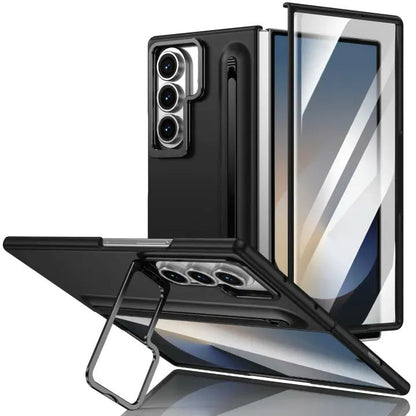 Mercury Goospery 360 Case with Free Stylus and Lens Stand for Samsung Galaxy Z Fold7 (2025) - Black
