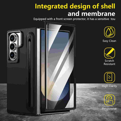 Mercury Goospery 360 Case with Free Stylus and Lens Stand for Samsung Galaxy Z Fold7 (2025) - Black