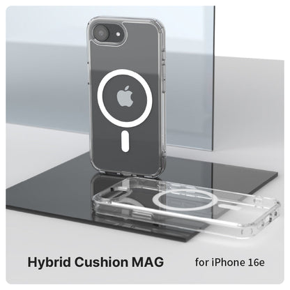 Power Support JTLEGEND Hybrid Cushion Mag Case with MagSafe for Apple iPhone 16e (2025) - Crystal