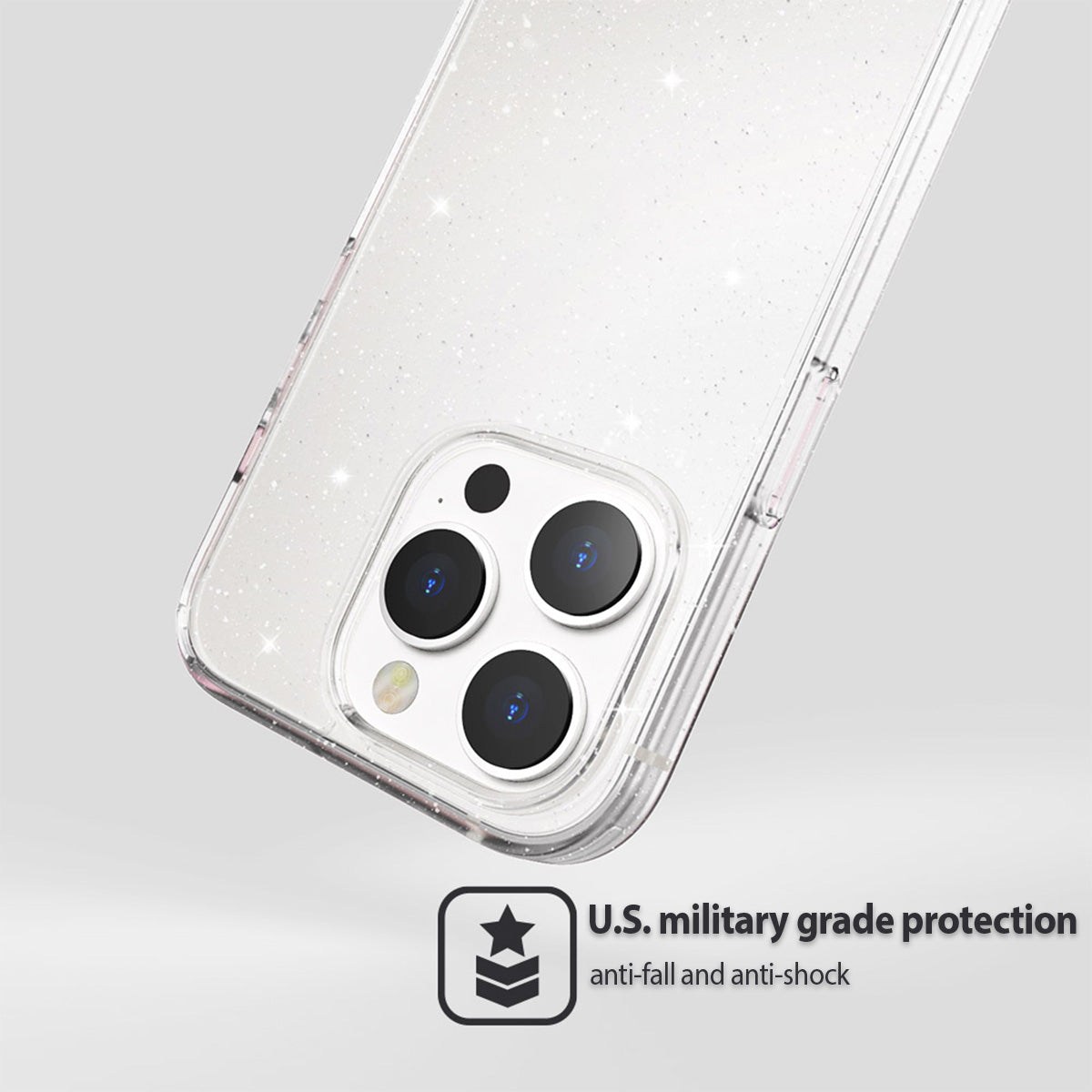 JTLEGEND Glitter Hybrid Cushion Case for iPhone 15 Series (2023)