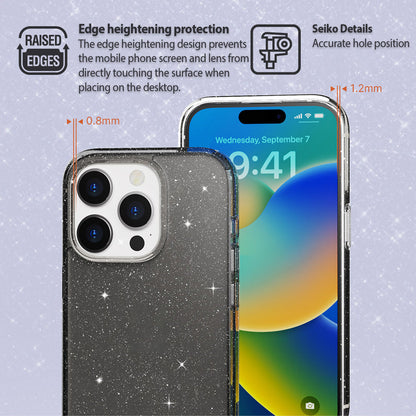 JTLEGEND Glitter Hybrid Cushion Case for iPhone 15 Series (2023)