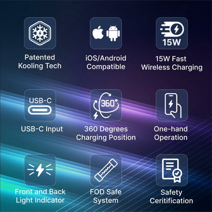 Power Support JTLEGEND Kooling Mag Fast Wireless Car Charger