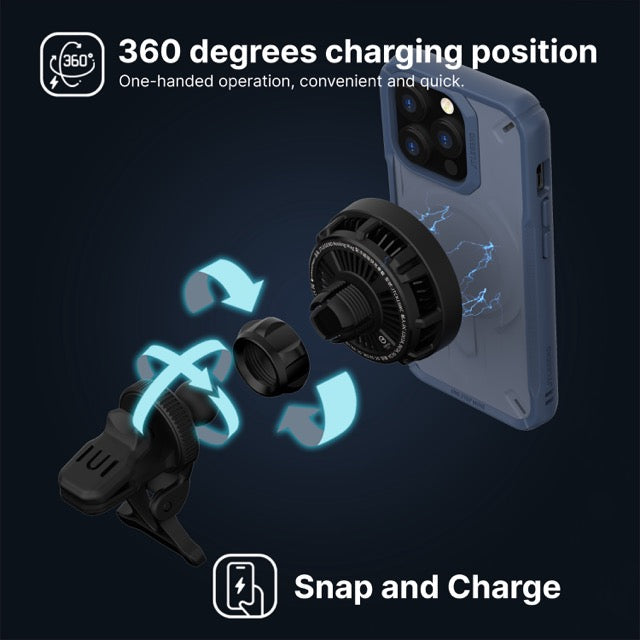 Power Support JTLEGEND Kooling Mag Fast Wireless Car Charger