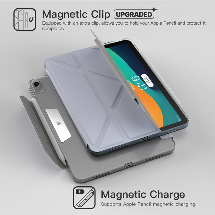 Power Support JTLEGEND Ness Pro QCAC Folio Case with Pencil Clip | Pencil Holder&Clip for iPad Air 11" (2024/2025)/iPad Air 10.9" (2022/2020)/iPad Air 13" (2024/2025)/iPad Pro 11" (2024)/iPad Pro 13" (2024)