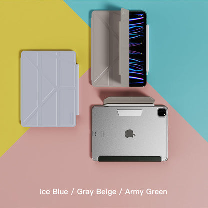 JTLEGEND Ness Pro QCAC Folio Case with Pencil Clip | Pencil Holder&Clip for iPad Air 11" (2024/2025)/iPad Air 10.9" (2022/2020)/iPad Air 13" (2024/2025)/iPad Pro 11" (2024)/iPad Pro 13" (2024)