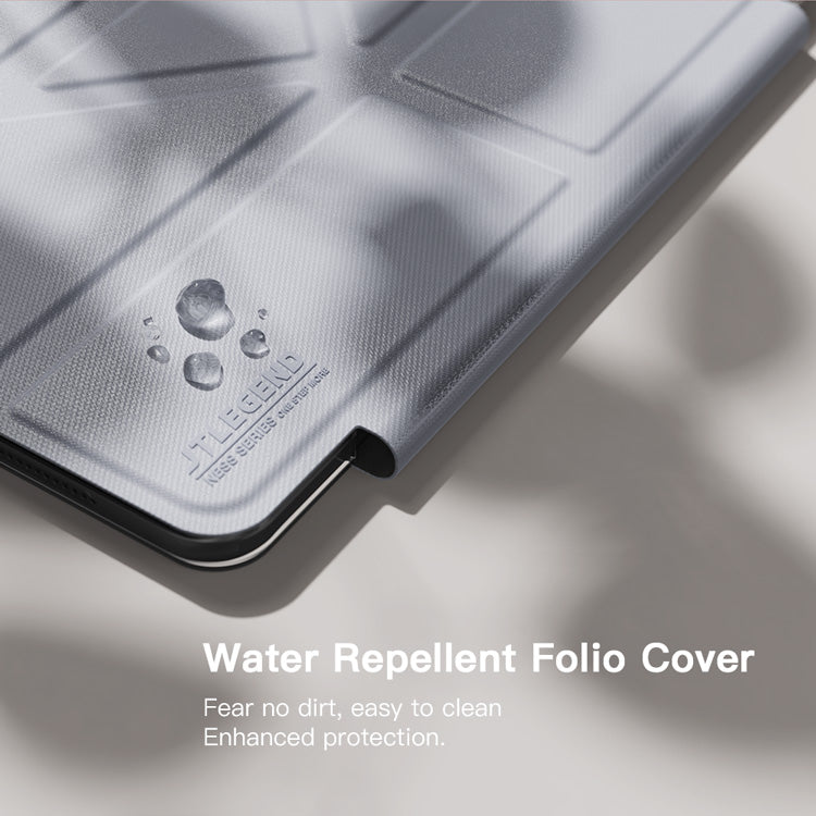 JTLEGEND Ness Pro QCAC Folio Case with Pencil Clip | Pencil Holder&Clip for iPad Air 11" (2024/2025)/iPad Air 10.9" (2022/2020)/iPad Air 13" (2024/2025)/iPad Pro 11" (2024)/iPad Pro 13" (2024)