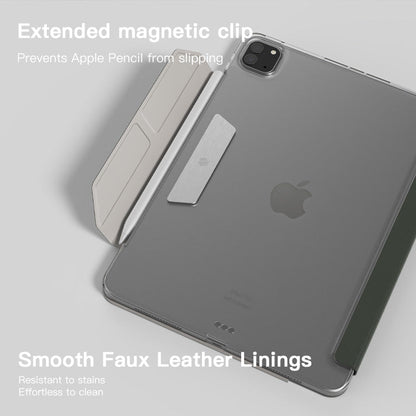 JTLEGEND Ness Pro QCAC Folio Case with Pencil Clip | Pencil Holder&Clip for iPad Air 11" (2024/2025)/iPad Air 10.9" (2022/2020)/iPad Air 13" (2024/2025)/iPad Pro 11" (2024)/iPad Pro 13" (2024)