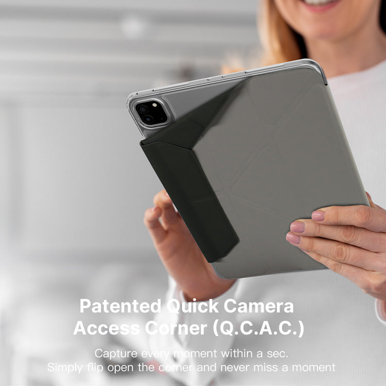 Power Support JTLEGEND Ness Pro QCAC Folio Case with Pencil Clip | Pencil Holder&Clip for iPad Air 11" (2024/2025)/iPad Air 10.9" (2022/2020)/iPad Air 13" (2024/2025)/iPad Pro 11" (2024)/iPad Pro 13" (2024)
