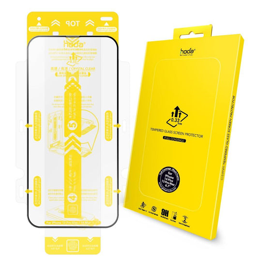 Hoda 0.33mm Full Coverage Tempered Glass Screen Protector for iPhone 12 Pro Max 6.7" (2020) W/Helper