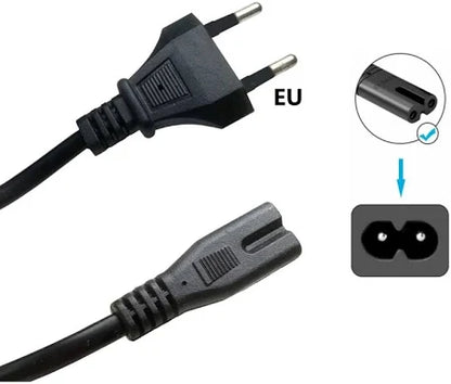 Komass 2 Pin 250V 2.5A Europe Plug Extension Power Cords to IEC C7 Figure 8 Power Cord Cable