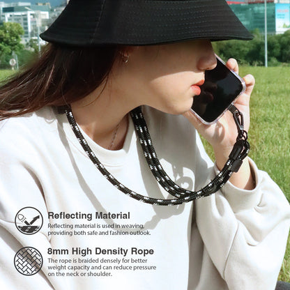 Power Support Phone Rope and Clear Black Tap