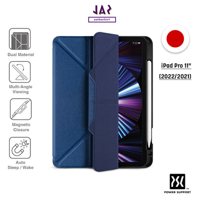 Power Support Air Jacket Folio Case with Pencil Holder for iPad Pro 11" (2018-2022)